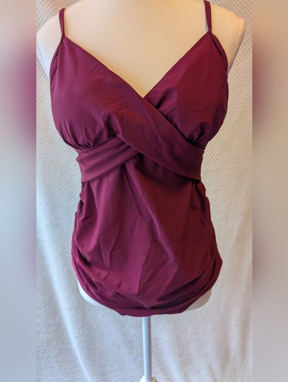 Pinkblush Deep Berry Maternity Swim Bikini Set.